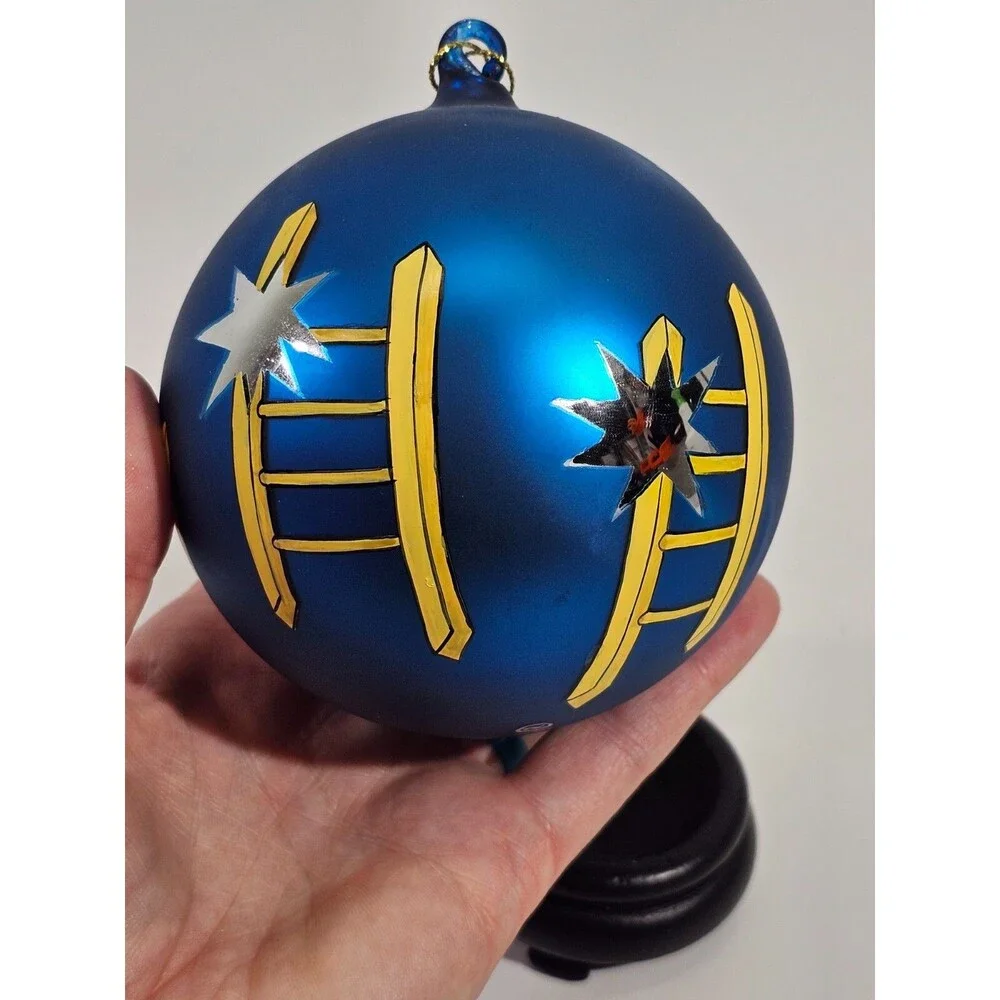 VTG 2002 Sacred Season Jacob's Ladder #32019 Blown Glass Christmas Ornament‎